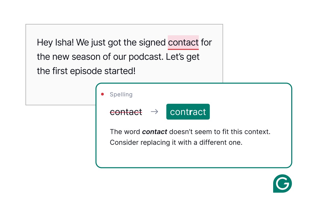 Grammarly helps you correct your spelling.