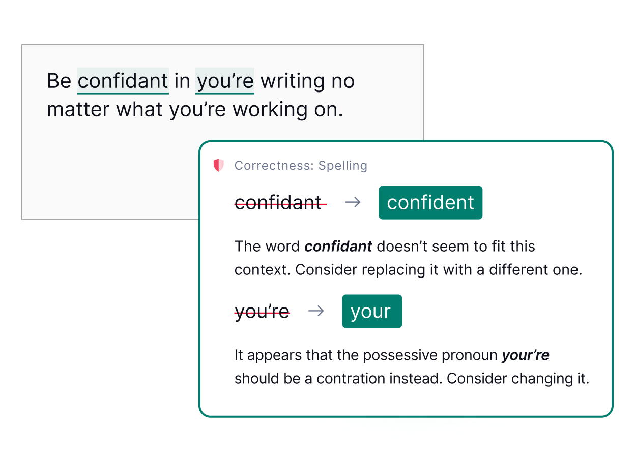 Grammarly helps correct typos in your writing