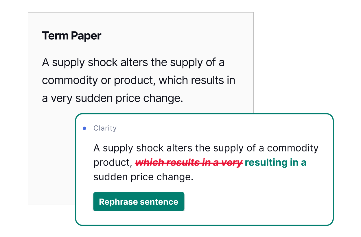 Clarity writing suggestion in an example