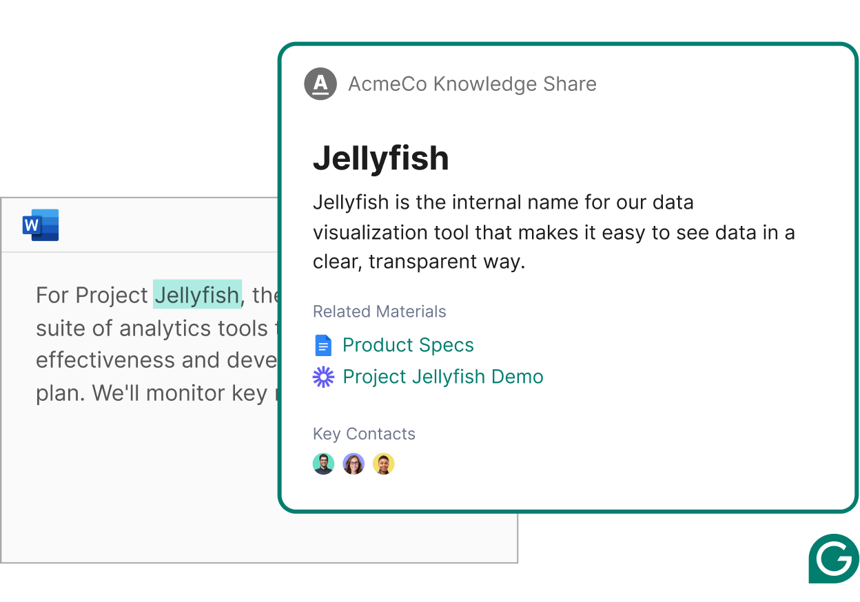 Example of how to leverage knowledge share